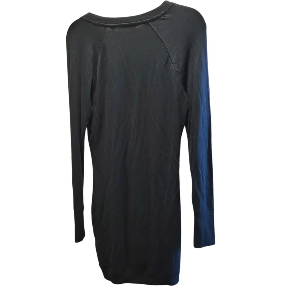 ATHLETA Criss Cross Sweatshirt Dress Navy Blue Size XS New!! - Picture 3 of 6